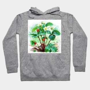 Strawberry Bush After The Rain Hoodie